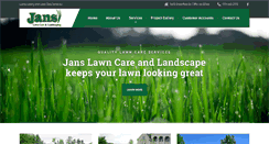 Desktop Screenshot of janslawncare.com